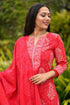 MULMUL KYNA BLOCK PRINTED KURTA-PANTS & DUPATTA SET MULMUL KYNA BLOCK PRINTED KURTA-PANTS & DUPATTA SET